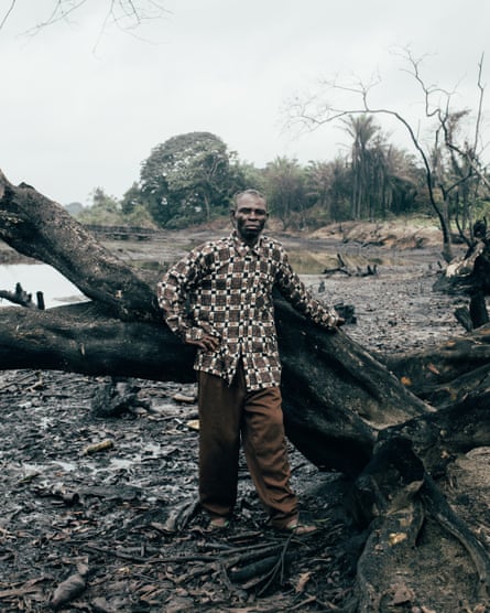 One of the community elders in the polluted areas in B-Dere, Niger delta, Nigeria.