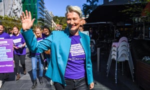 Kerryn Phelps at the official announcement of her candidacy for the federal seat of Wentworth on Sunday.