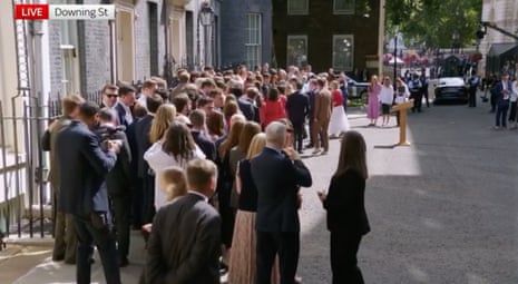 No 10 staff in Downing Street