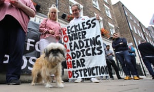 Charlton fans protesting against their owner.