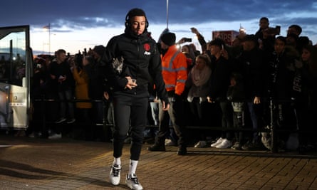Jesse Lingard before an FA Cup tie against Derby County