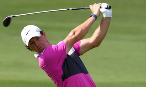 Rory McIlroy during the final of the Dubai World Tour Championship in the United Arab Emirates last month.
