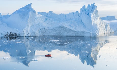 Icebergs near Ilulissat, Greenland. The climate crisis is having a profound impact on glaciers.