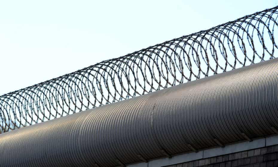 A detention centre fence