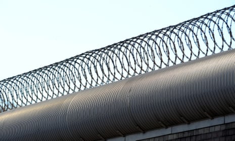 An outer fence at the remand centre in Melbourne, Australia