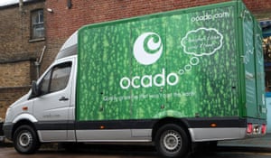 An Ocado home delivery van