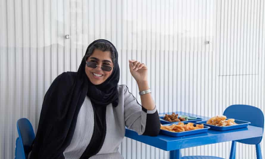 Influencer Taim Al Falasi at her restaurant Meet, Jumeirah’s branch, Dubai, March 2021