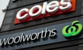 Coles and Woolworths