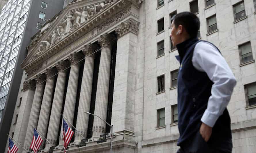 The New York Stock Exchange in Manhattan.