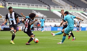 Son scores the opening goal.