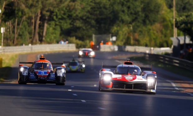 Toyota’s No 8 GR010 in action during the 2022 24 Hours of Le Mans on the Circuit de la Sarthe on June 11, 2022.
