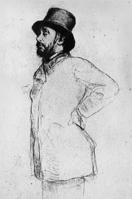 Edgar Degas, drawing by Marcellin Desboutin