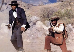 Fred Williamson as Tyree and Jim Brown as Pike in the spaghetti western Take a Hard Ride (1975)