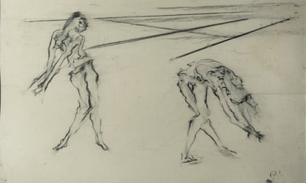 A study of prima ballerina Margot Fonteyn by Isabel Rawsthorne, 1968.