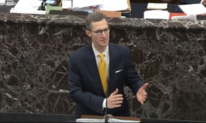 The White House deputy counsel Patrick Philbin answers a question during the trial.