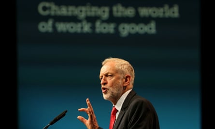 Corbyn speaking at the TUC conference on Tuesday.