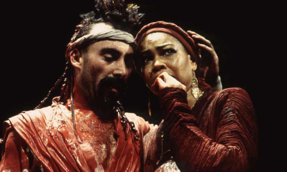 Antony Sher (pictured with Claire Benedict) in Tamburlaine (1993).