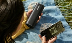 Sonos Roam portable speaker with iPhone