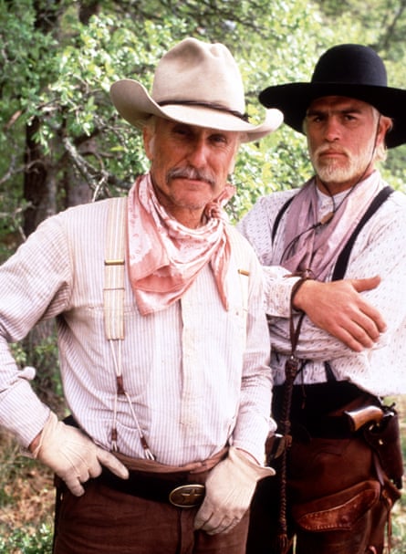 Duvall and Tommy Lee Jones in Lonesome Dove, 1989.