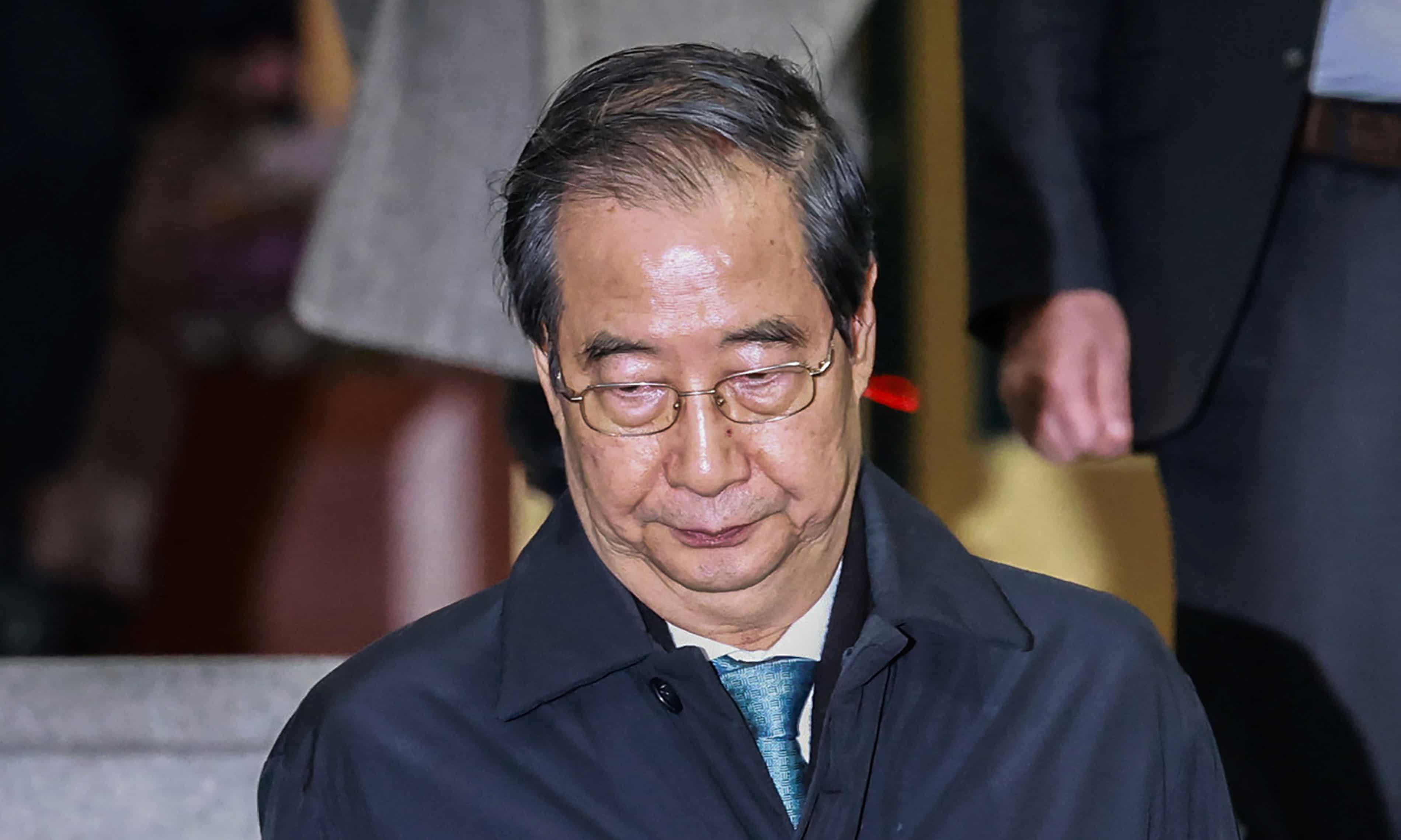 South Korean lawmakers impeach acting president Han Duck-soo (theguardian.com)
