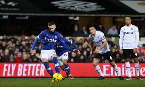 Conor Chaplin scores from the penalty spot to put Ipswich Town into the lead.
