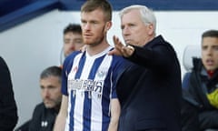 West Bromwich Albion’s Alan Pardew says he has ‘no problem with Chris Brunt or any player here’.