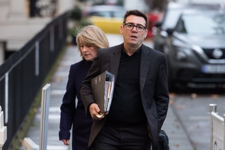 Andy Burnham arriving at the Covid inquiry this morning.