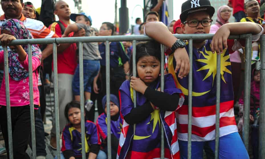 Malaysians celebrate National Day in Kuala Lumpur on 31 August 2015.