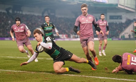 James Ramm touches down Northampton’s fourth try