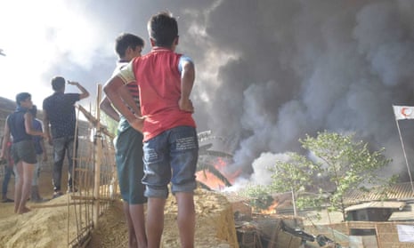 Fire breaks out at Cox’s Bazar refugee camp, Bangladesh, 5 March 2023