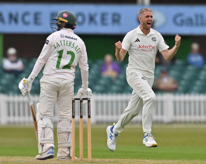Olly Stone shines for Notts, Surrey’s Sibley hits century: county cricket, day two – as it happened
