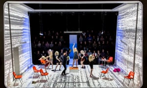 Denise Gough, centre, in People, Places and Things.