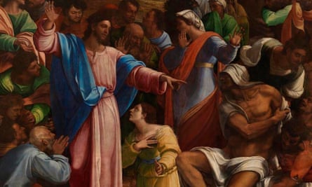 Detail of The Raising of Lazarus, c1517–19, Sebastiano del Piombo incorporating designs by Michelangelo.