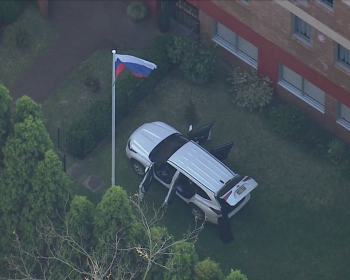 Australia politics live: arrest after car allegedly rams Russian consulate; Aly says Nazis exploited anti-immigration protests to prey on ‘legitimate concerns’