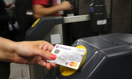 Contactless payment at tube station
