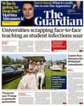 Guardian front page, Wednesday 7 October 2020