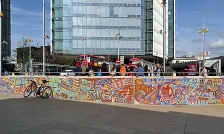 Furman’s A Thousand Streams mosaic at London Bridge station, inspired by Eduardo Paolozzi’s partly destroyed designs at Tottenham Court Road tube station.