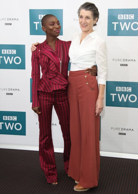 Michaela Coel and Harriet Walter during the ‘Black Earth Rising’ photocall at BAFTA on August 1, 2018 in London, England.