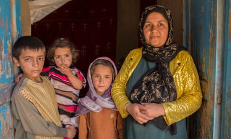 Anita Zadid, 30, at home in Herat’s Pashtun Zarghun district with her three children.