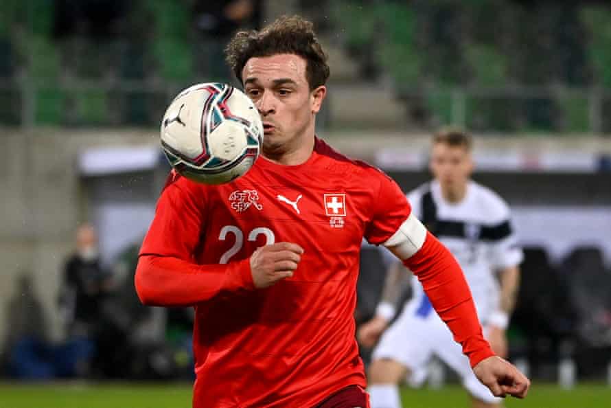 Xherdan Shaqiri is still Switzerland’s biggest star and is expected to start in the No 10 role despite a lack of games last season for Liverpool.