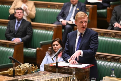 Oliver Dowden speaking in the Commons today