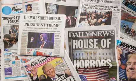 US newspaper front pages