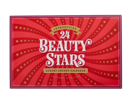 A red and gold Boots 24 Stars premium Advent calendar