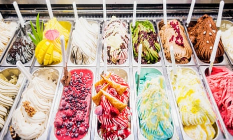 Gelato on display in Italy