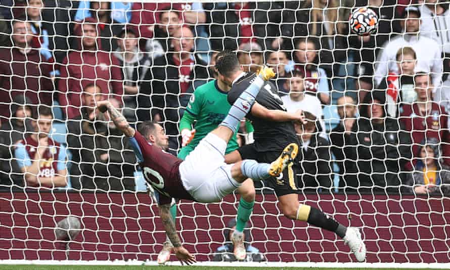 Aston Villa’s Danny Ings scores a spectacular goal against Newcastle United last weekend, set up by teammate Tyrone Mings.