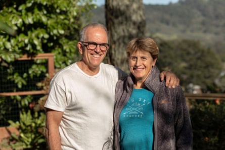 A man and a woman posing for a picture.