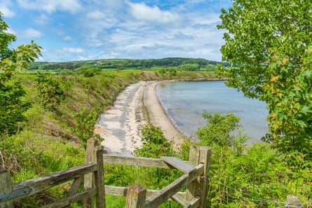 A view of Traeth Yr Ora on the Lligwy to Dulas coastal path.