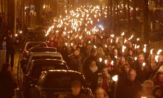 An estimated 10,000 people marched during a rally against gas extraction in Groningen, Netherlands, earlier this month.