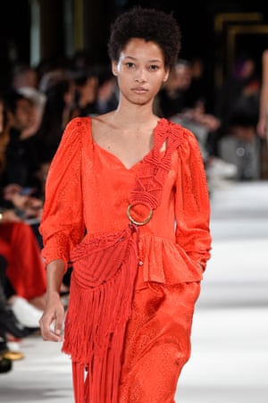 Ruffles and macrame.