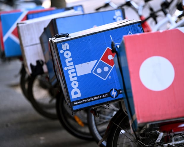 Domino's pizza delivery bikes